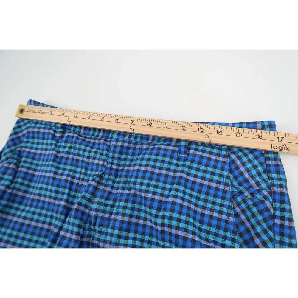 Lululemon Shorts Mens‎ 34 Blue Gingham Checks 11